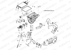 ENGINE | ENGINE, AIR INTAKE SYSTEM - A18YAP20A8/N8 (49ATVAIRBOX10PHX)
