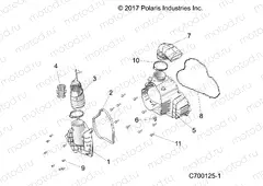 ENGINE | ENGINE, ALTERNATOR COVER HVAC - R19RRU99/A/B (C700125-1)