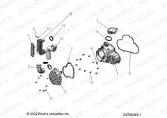 ENGINE | ENGINE, ALTERNATOR COVER HVAC - R23RSU99A9/AJ/AK/AX/B9/BJ/BK/BX (C0705363-1)