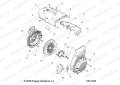 ENGINE | ENGINE, BLOWER HOUSING and RECOIL STARTER - S22CEF5TSL (C601498)