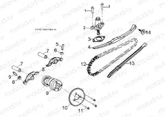 ENGINE | ENGINE, CAM CHAIN - A15YAK05AD/AF (49ATVCAMCHAIN07OTLW90)