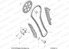 ENGINE | ENGINE, CAM CHAIN AND TENSIONER - A21SYE95KD (C101431-3)