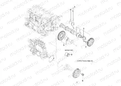 ENGINE | ENGINE, CAMSHAFT and DRIVING GEAR - R13TH90DG (49RGRCAMSHAFT11DCREW)