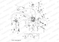 ENGINE | ENGINE, CARBURETOR - A10GJ45AA (49ATVCARB08OUT450S)