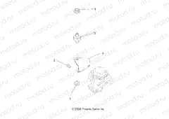 ENGINE | ENGINE, CARBURETOR BRACKET - A13EA32AA (49ATVCARBBRKT08TB)