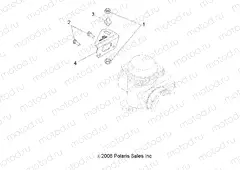 ENGINE | ENGINE, CARBURETOR BRACKET - A13NA32FA (49ATVCARBBRKT10TBLZR)