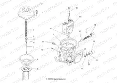 ENGINE | ENGINE, CARBURETOR, UPPER - A13MH50FF/FJ/FU (49ATVCARBUPPER08SP500)