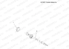 ENGINE | ENGINE, CHOKE CABLE and THROTTLE - A09BA50FA (49ATVCABLE08SCRAM)