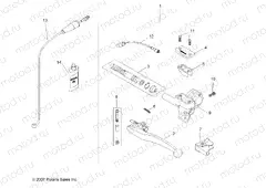 ENGINE | ENGINE, CLUTCH LEVER and MASTER CYLINDER - A10GJ45AA (49ATVMCLH08OUT525S)