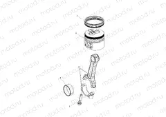 ENGINE | ENGINE, CONNECTING ROD AND PISTON SET - R16RVAD1A1 (49RGRCONROD15DSL)