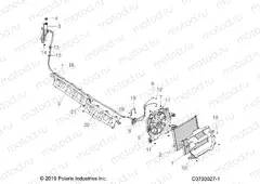 ENGINE | ENGINE, COOLING, RADIATOR - Z21R4F92AH/BH (C0703027-1)
