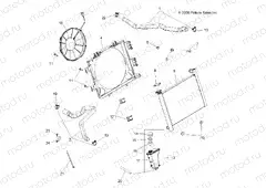 ENGINE | ENGINE, COOLING SYSTEM - A09ZN85/8X ALL OPTIONS (49ATVCOOL09SPEPS850)