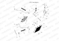 ENGINE | ENGINE, COOLING SYSTEM - A13MB46TH (49ATVCOOL13HAWK)