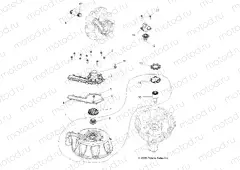 ENGINE | ENGINE, COOLING SYSTEM and WATER PUMP - A09ZN85/8X ALL OPTIONS (49ATVWATERPUMP09SPXP850)