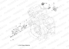ENGINE | ENGINE, COOLING SYSTEM and WATER PUMP - A11DX55FL (49ATVWATERPUMP09SPXP550)