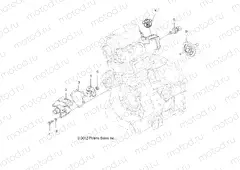 ENGINE | ENGINE, COOLING SYSTEM and WATER PUMP - A13DN5EFL (49ATVWATERPUMP12SP550)