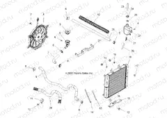 ENGINE | ENGINE, COOLING SYSTEM (Built 4/06/09 and Before) - A09MH50AX/AX/AZ (49ATVCOOL08SP500)