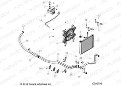 ENGINE | ENGINE, COOLING SYSTEM - G22GAD99AP/BP (C700793)