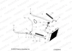 ENGINE | ENGINE, COOLING SYSTEM, HOSES - A21SDE57A4/B4 (C102234-2)