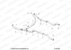 ENGINE | ENGINE, COOLING SYSTEM, HOSES - A21SHE57FM/S57FM/CM/CU (C102292)
