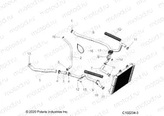 ENGINE | ENGINE, COOLING SYSTEM, HOSES - A22SJE57AX/BX (C102234-3)