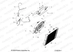 ENGINE | ENGINE, COOLING SYSTEM, RADIATOR, FAN & OVERFLOW BOTTLE - A23SDE57P4 (C102234-1)