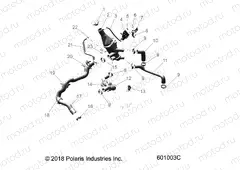 ENGINE | ENGINE, COOLING SYSTEM - S20EFT8R/EFN8R ALL OPTIONS (601003C)