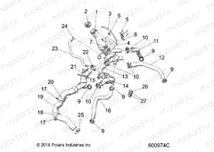 ENGINE | ENGINE, COOLING SYSTEM - S20ELS8RS/8RE ALL OPTIONS (600974C)