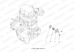 ENGINE | ENGINE, COOLING SYSTEM THERMOSTAT - A15S6A76FA (49ATVMANIFOLD08SP800EFI)