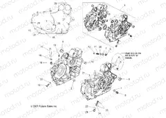 ENGINE | ENGINE, CRANKCASE - A10GJ45AA (49ATVCRANKCASE08OUT525S)