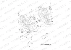 ENGINE | ENGINE, CRANKCASE - A13MB46TH (49ATVCRANKCASE12400)