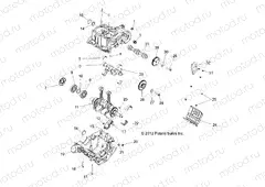 ENGINE | ENGINE, CRANKCASE and CRANKSHAFT - R13XE76AD/EAI (49RGRCRANKCASE13RZR4)