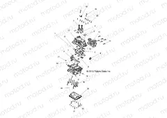 ENGINE | ENGINE, CRANKCASE AND CRANKSHAFT - Z15VDE99FV (49RGRCRANKCASE14RZR1000)
