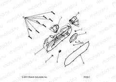 ENGINE | ENGINE, CRANKCASE COVER ASM, LEFT - Z22HCB18A2/B2 (702831)