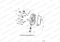 ENGINE | ENGINE, CRANKCASE COVER ASM, RIGHT - A23HZB15A1/A4/B1/B4 (101148)