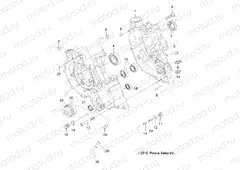 ENGINE | ENGINE, CRANKCASE - R13WH50AG/AH/AR/AX (49ATVCRANKCASE11SP500)