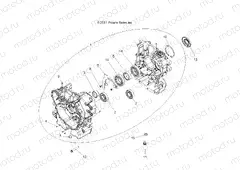 ENGINE | ENGINE, CRANKCASE - R15RUA57AA/E57AC (49RGRCRANKCASE12RZR570)