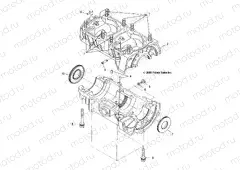 ENGINE | ENGINE, CRANKCASE - S20CED5BSL/BSU (4997239723C10)