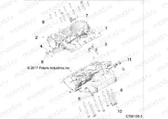 ENGINE | ENGINE, CRANKCASE - Z20S1E99NG (C700106-3)