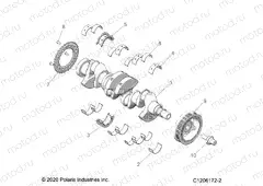 ENGINE | ENGINE, CRANKSHAFT AND BEARINGS - Z22RME2KAG/BG/K2KAN/BN (C1206172-2)