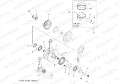 ENGINE | ENGINE, CRANKSHAFT and PISTON - A10GJ45AA (49ATVCRANKSHAFT08OUT450S)