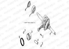 ENGINE | ENGINE, CRANKSHAFT and PISTON - A13FA09AA (49ATVCRANKSHAFT08OUT90)