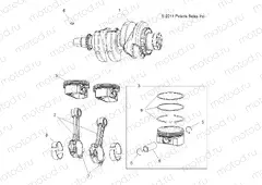 ENGINE | ENGINE, CRANKSHAFT and PISTON - A15SXE85FI (49ATVCRANKSHAFT12SPTRGEPS850)