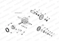 ENGINE | ENGINE, CRANKSHAFT and PISTON - A15YAP20AF (49ATVCRANKSHAFT07PHX)
