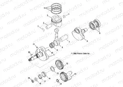 ENGINE | ENGINE, CRANKSHAFT and PISTON - R13RH50AG/AH/AM/AR (4999203249920324D11)