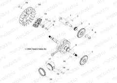 ENGINE | ENGINE, CRANKSHAFT and PISTON - R15YAV17AA/AF/BA/BF (49RGRPISTON09RZR170)