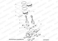 ENGINE | ENGINE, CRANKSHAFT and PISTON - Z21A5A87B2/P87B5/K87B4/SA87B2(C701025-5)