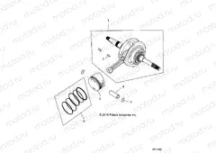 ENGINE | ENGINE, CRANKSHAFT, CONNECTING ROD AND PISTON - A23HZB15D1/D4 (101149)
