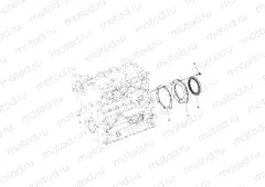 ENGINE | ENGINE, CRANKSHAFT OIL SEAL FLANGE - R16RVAD1A1 (49RGROILSEALFLG15DSL)