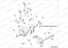 ENGINE | ENGINE, CRANKSHAFT - Z20S1E99NG (C700106-4)